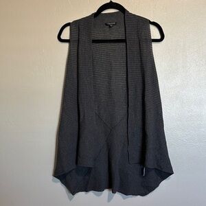Eileen Fisher Gray Open Cardigan 100% wool